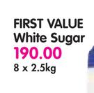 First Value White Sugar-8 x 2.5kg