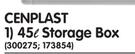 Cenplast 45Ltr Storage Box-Each