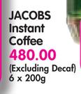 Jacobs Instant Coffee(Excluding Decaf)-6 x 200g