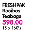 Freshpak Rooibos Teabags-15 x 160's Pack