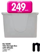 Nu Ware 150Ltr Storage Box With Wheels-Each