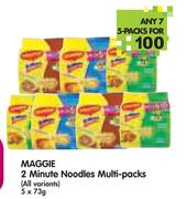 Maggie 2 Minute Noodles Multi Packs(All Variants)-5 x 7 x 73g