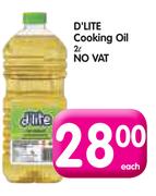 D'Lite Cooking Oil(No Vat)-2Ltr Each