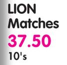 Lion Matches-10's Pack