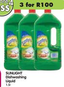 Sunlight Dishwashing Liquid-3x1.5L