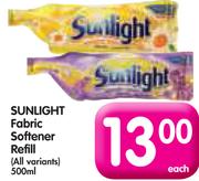 Sunlight Fabric Softener Refill(All Variants)-500ml Each