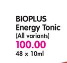 Bioplus Energy Tonic(All Variants)-48x10ml Each