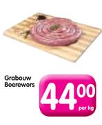 Grabouw Boerewors-Per Kg