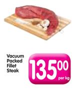 Vacuum Packed Fillet Steak-per Kg