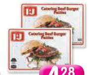 I&J Catering Beef Burger Patties-60x100g 