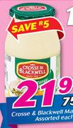 Crosse & Blackwell Mayonnaise-750g Each