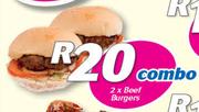 2 x Beef Burgers Combo