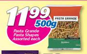 Pasta Grande Pasta Shapes-500g Each
