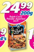 Rajah Curry Powder-200g Each