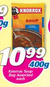 Knorrox Soup Bag-400g Each