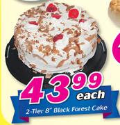 2-Tier 8” Black Forest Cake-Each