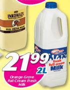 Orange Grove Full Cream Fresh Milk-2Ltr