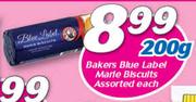 Bakers Blue Label Marie Biscuits-200g Each