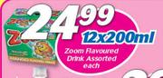 Zoom Flavoured Drink-12x200ml Each