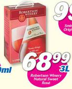 Robertson Winery Natural Sweet Rose-3Ltr