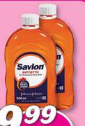 Savlon Antiseptic Liquid Banded Pack-2x500ml