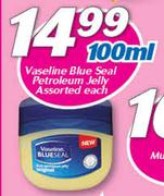 Vaseline Blue Seal Petroleum Jelly-100ml Each