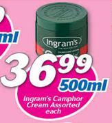 Ingram’s Camphor Cream-500ml Each