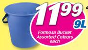 Formosa Bucket Assorted Colours 9Ltr-Each
