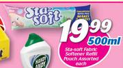 Sta-Soft Fabric Softener Refill Pouch Assorted-500ml