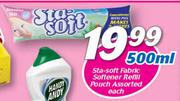 Sta-Soft Fabric Softener Refill Pouch-500ml Each