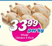 Whole Chicken 5's Pack-Per kg
