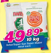 Iwisa/Super Sun Super Maize Meal-10kg Each