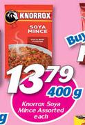 Knorrox Soya Mince-400g Each