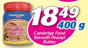 Cambrige Food Smooth Peanut Butter-400g
