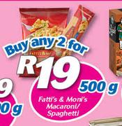 Fatti's & Moni's Macaroni/Spaghetti-2x500g