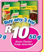 Knorr Packet Soup-3x50g Each