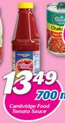 Cambridge Food Tomato Sauce-700ml