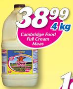 Cambridge Food Full Cream Maas-4kg