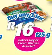 Bakers Topper Cream Biscuits-3x125g Each