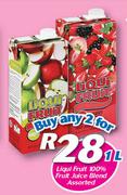 Liqui Fruit 100% Fruit Juice Blend-2x1ltr Each