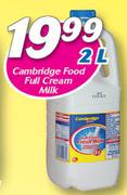 Cambridge Food Full Cream Milk-2ltr