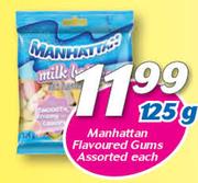 Manhattan Flavoured Gums-125g Each