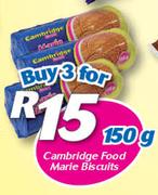 Cambridge Food Marie Biscuits-3x150g