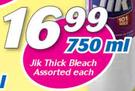 Jik Thick Bleach-750ml Each