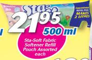 Sta Soft Fabric Softner Refill Pouch-500ml Each
