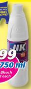 Jik Thick Bleach-750ml Each