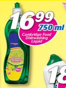Cambridge Food Dishwashing Liquid-750ml