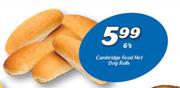 Cambridge Food Hot Dog Rolls-6's