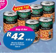 Rhodes Baked Beans In Tomato Sauce-6x410g