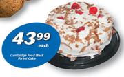 Cambridge Food Black Forest Cake-Each